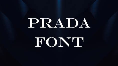 prada logo font free download|prada font generator.